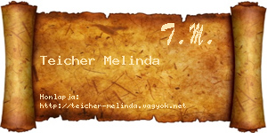 Teicher Melinda névjegykártya